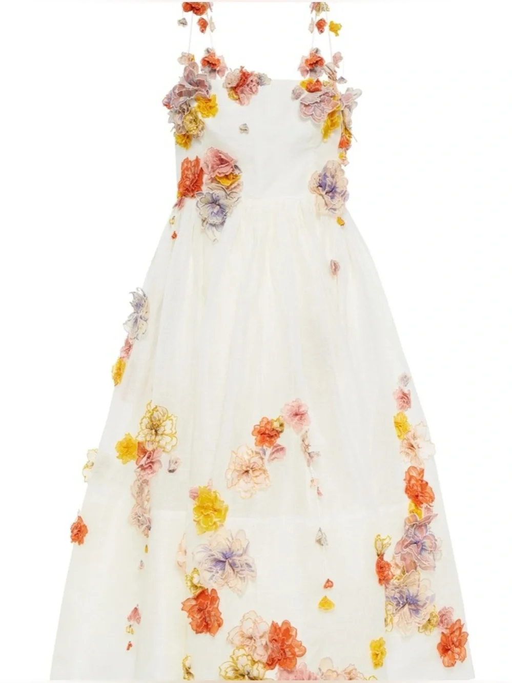 NWT Zimmermann Postcard Appliqué Midi Dress